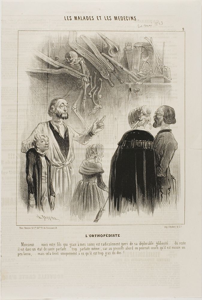 The Orthopedist (plate 9) by Charles Émile Jacque