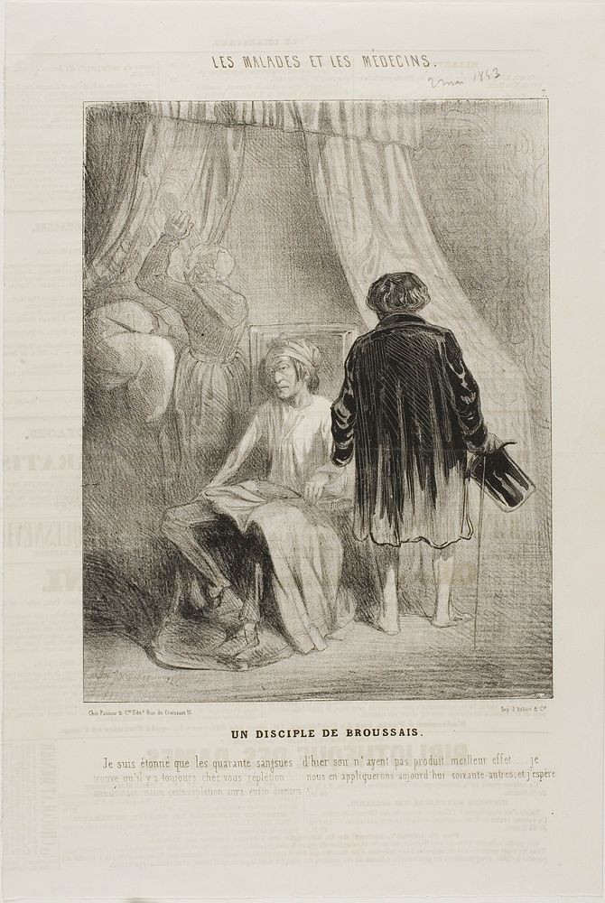 A Follower of Broussais (plate 7) by Charles Émile Jacque