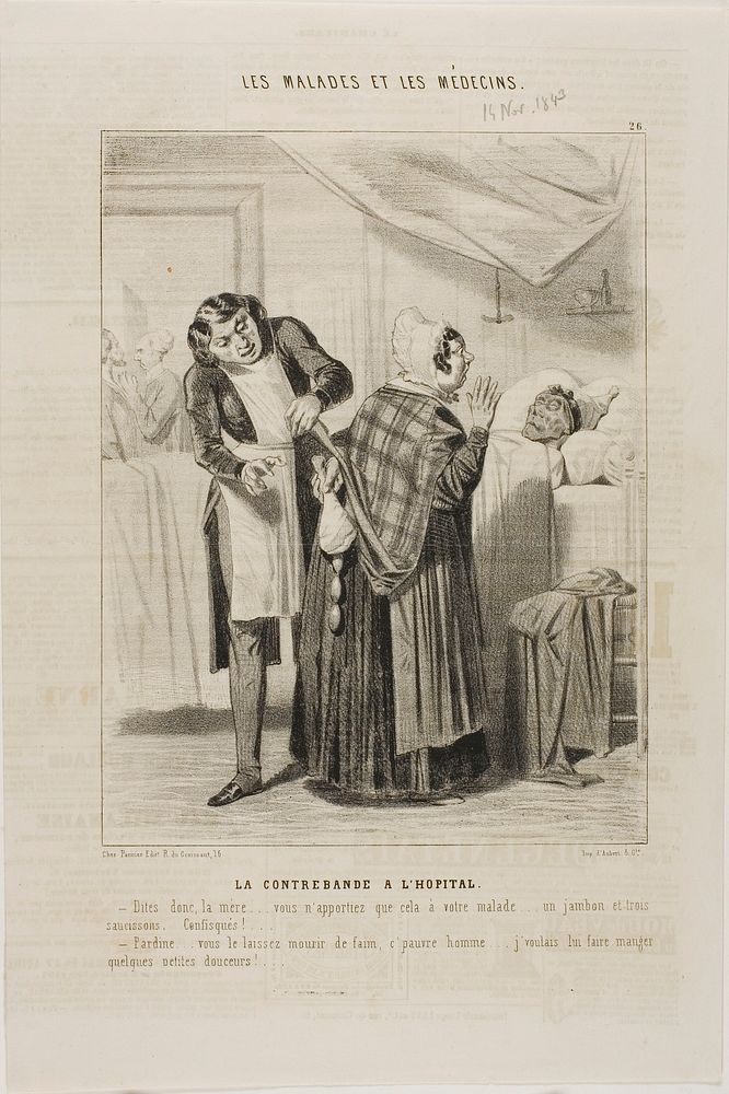 Contraband at the Hospital (plate 26) by Charles Émile Jacque