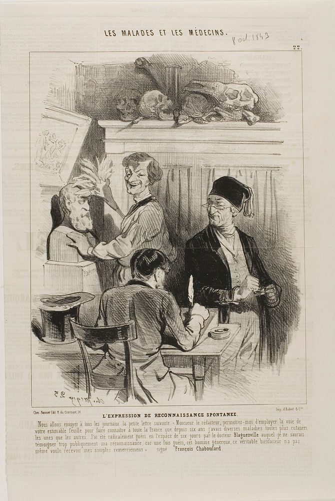 The Unsolicited Expression of Gratitude (plate 22) by Charles Émile Jacque
