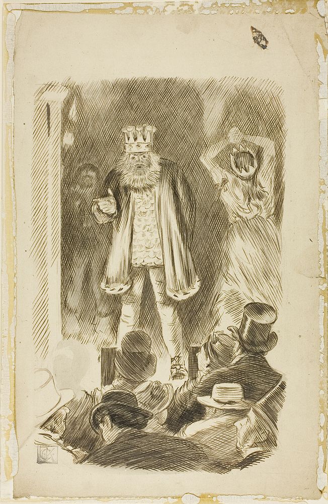 Lord Salisbury Addressing a Meeting by Charles Samuel Keene