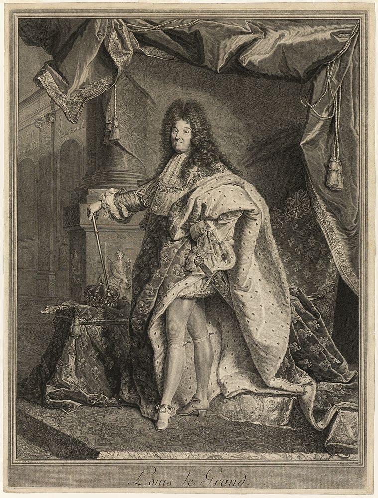 Portrait of Louis XIV by Pierre Drevet
