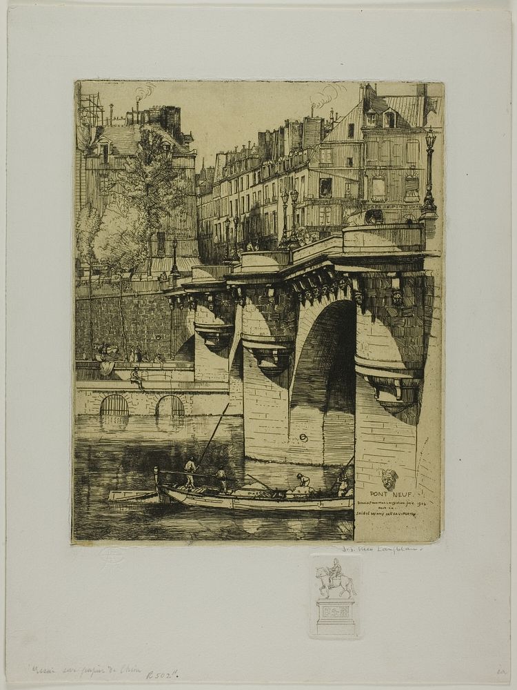 Le Pont Neuf, Paris by Donald Shaw MacLaughlan