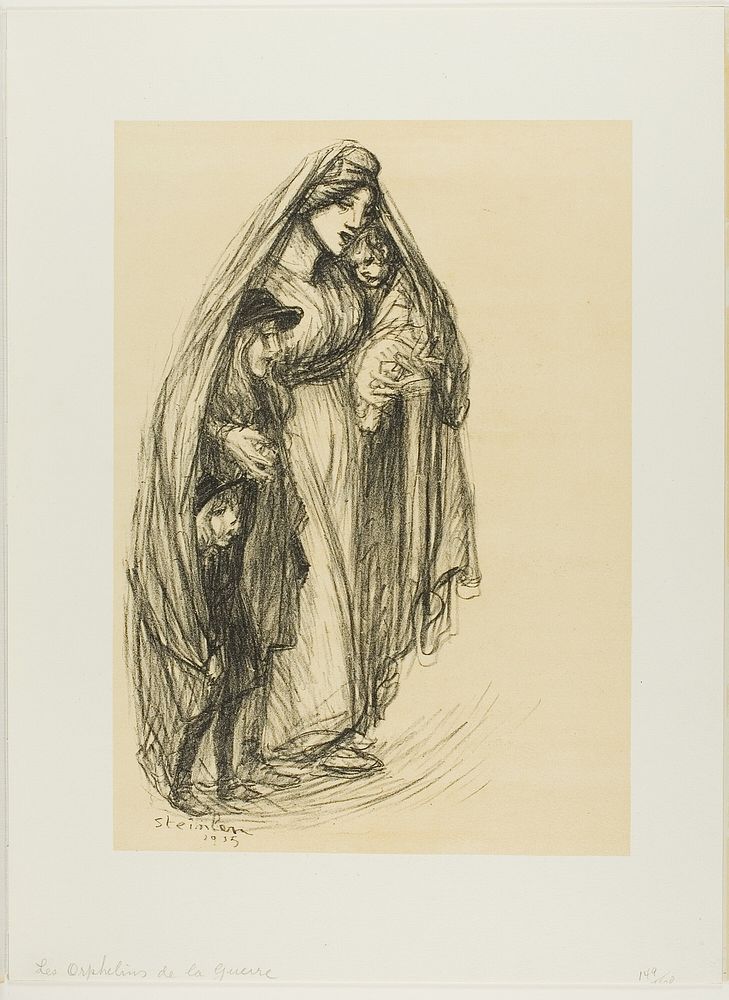 Orphans of War by Théophile-Alexandre Pierre Steinlen