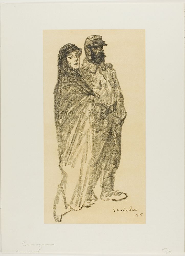 Courageous by Théophile-Alexandre Pierre Steinlen