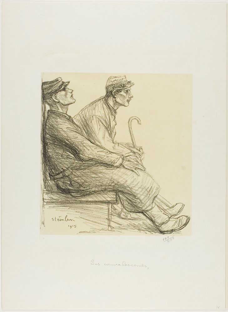 The Convalescents by Théophile-Alexandre Pierre Steinlen