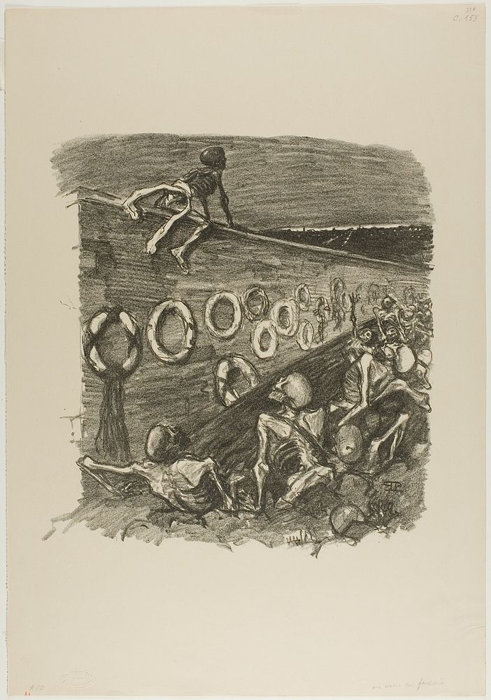 At the Wall of the Federationists by Théophile-Alexandre Pierre Steinlen