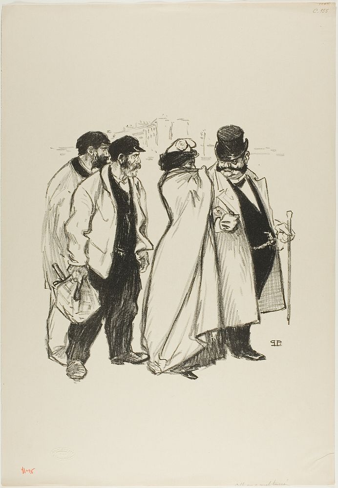 She Turned Out Badly! by Théophile-Alexandre Pierre Steinlen