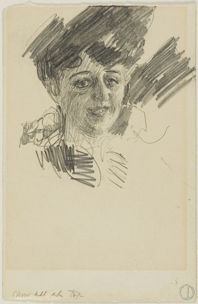 Head of a Woman by Anders Zorn