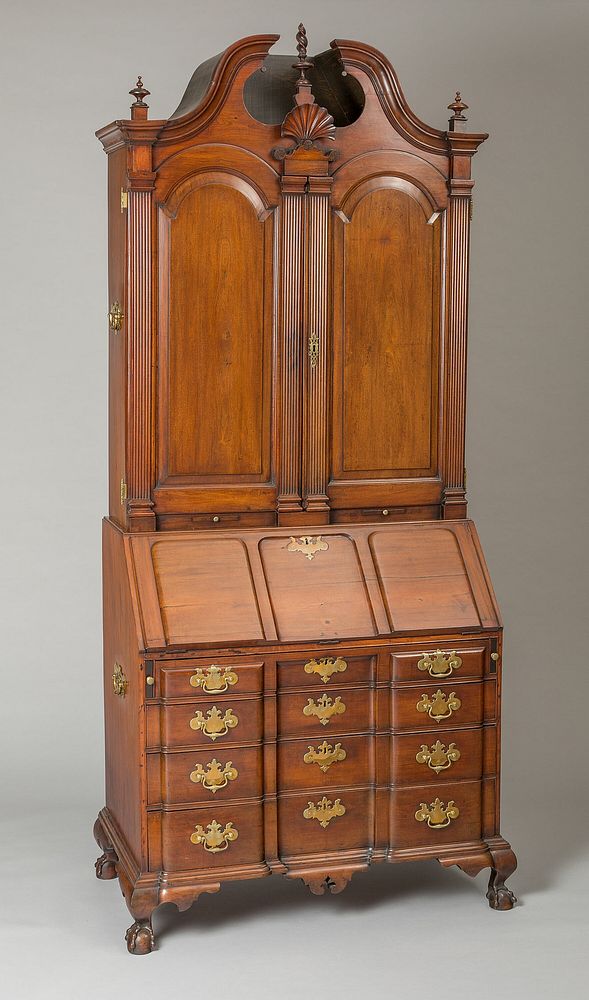 Desk and Bookcase by Artist unknown