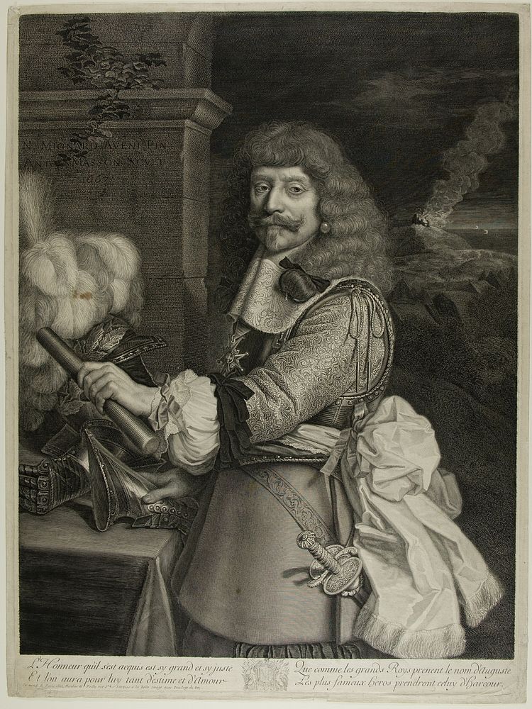 Portrait of Henri de Lorraine, Comte d'Harcourt, Horsemaster of France by Antoine Masson