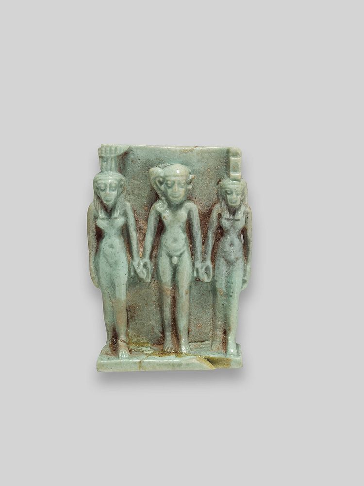 Nephthys, Horus the Child, and Isis Amulet by Ancient Egyptian