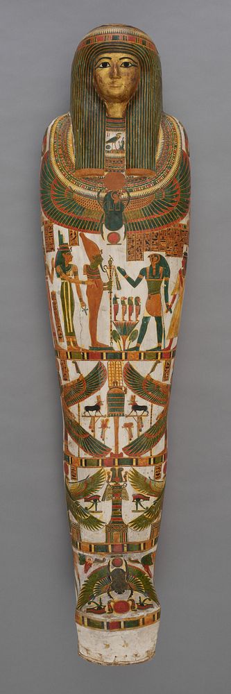 Coffin and Mummy of Pa-ankh-en-Amun by Ancient Egyptian