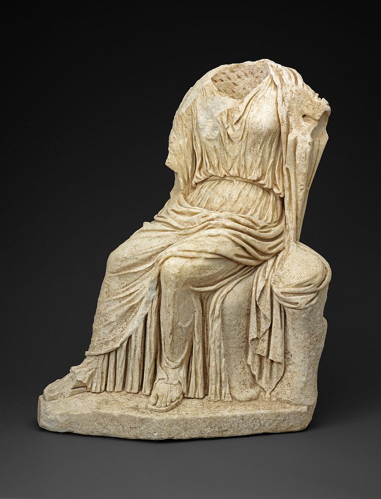 Statue of a Seated Woman by Ancient Roman