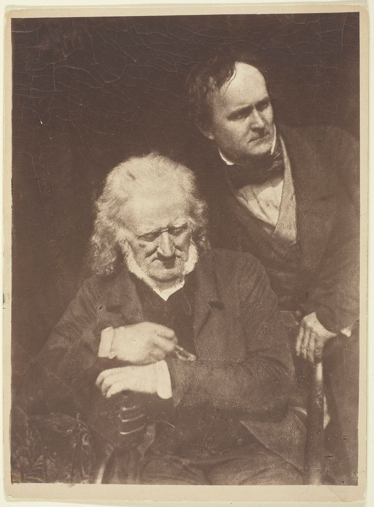Portrait of Two Men (John Henning and Alexander Handyside Ritchie) by David Octavius Hill