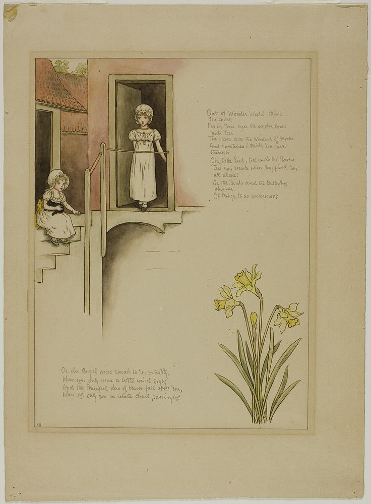 Study for From Wonder World, from Marigold Garden by Kate Greenaway