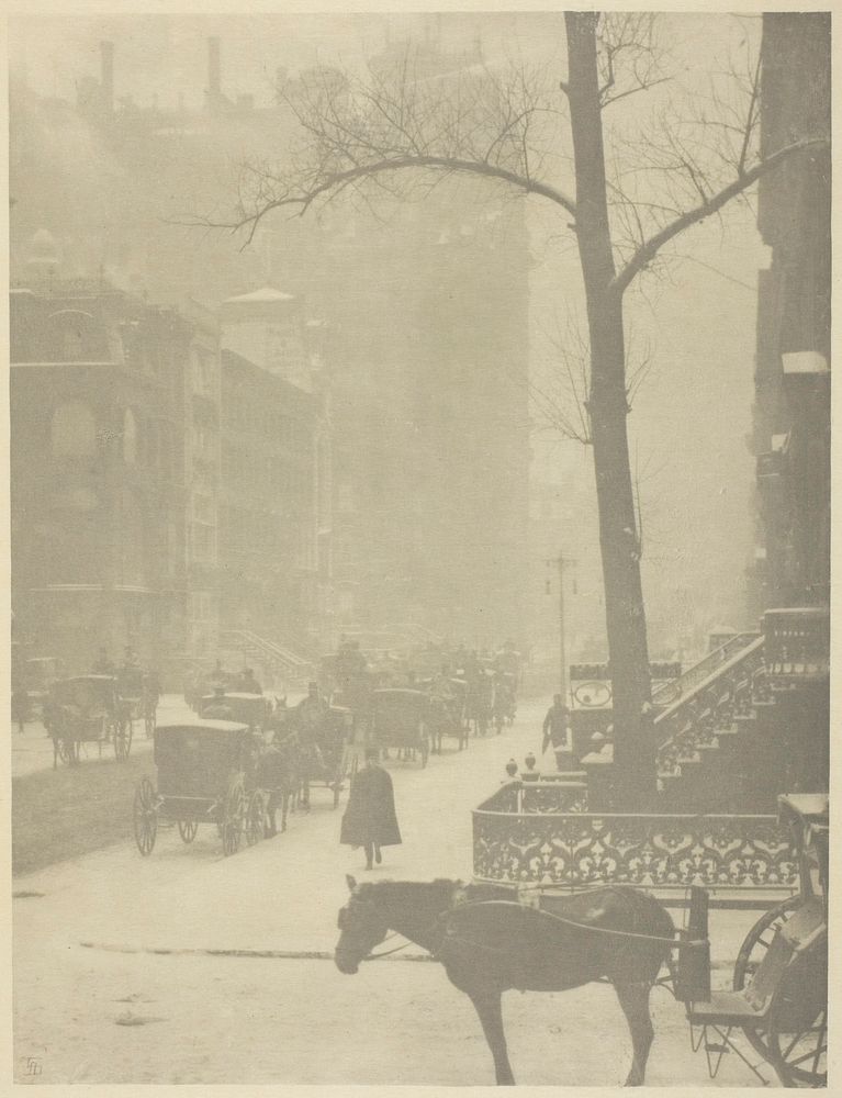 The Street, Fifth Avenue by Alfred Stieglitz