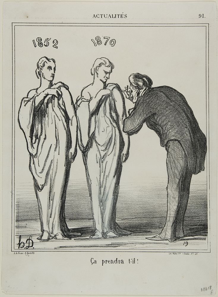 “That will do the job!,” plate 91 from Actualités by Honoré-Victorin Daumier