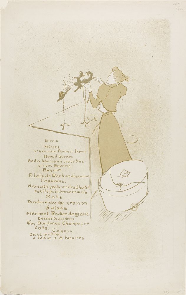 The Milliner, Renée Vert by Henri de Toulouse-Lautrec