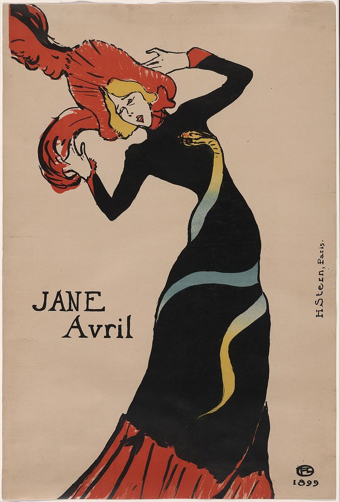 Jane Avril by Henri de Toulouse-Lautrec