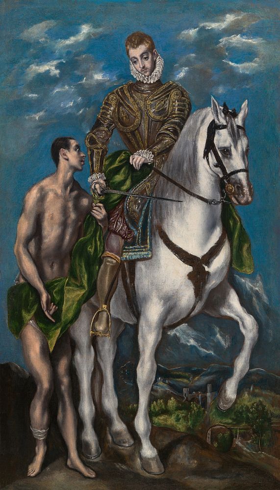 Saint Martin and the Beggar by Domenico Theotokópoulos, called El Greco