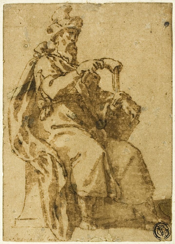 Samuel Enthroned by Cesare Nebbia