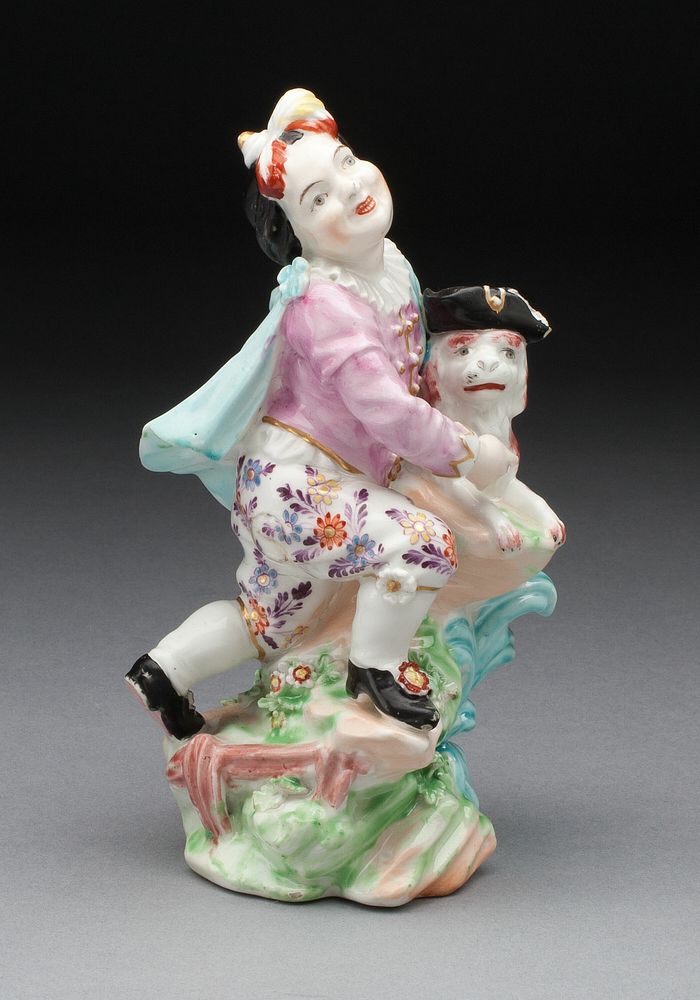Boy with Dog by Chelsea Porcelain Factory