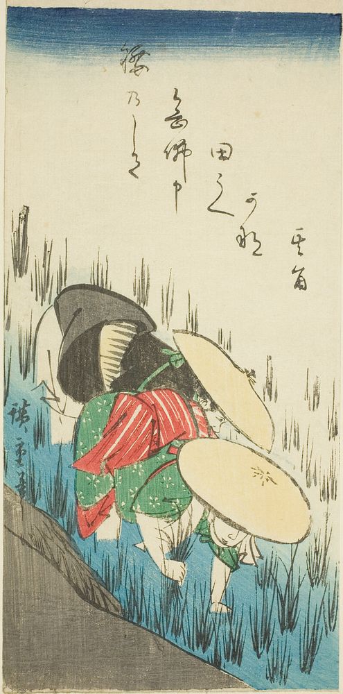 Planting rice by Utagawa Hiroshige