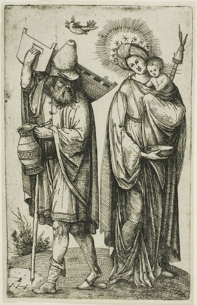 The Holy Family with the Dove of the Holy Ghost by Hieronymous Hopfer