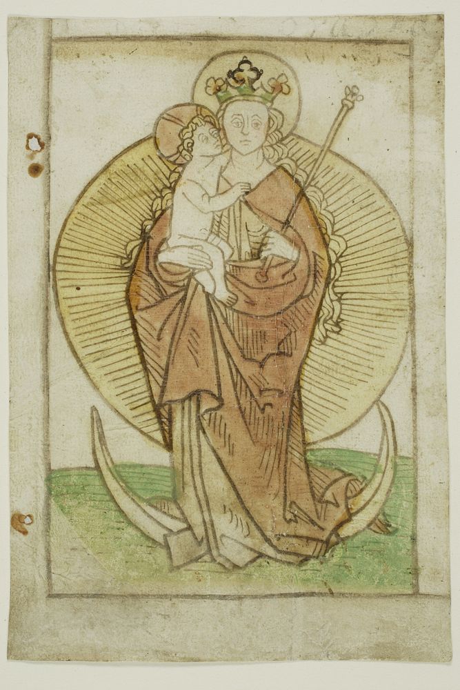 The Virgin and Child with Crown and Sceptre on a Crescent