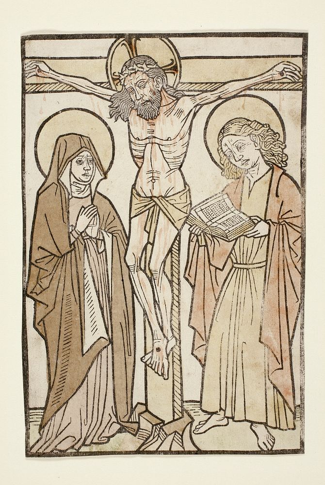 Christ on the Cross Between Mary and Saint John by Unknown artist