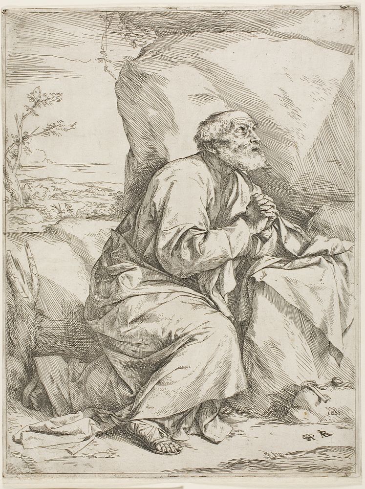 Saint Peter in the Desert by Jusepe de Ribera