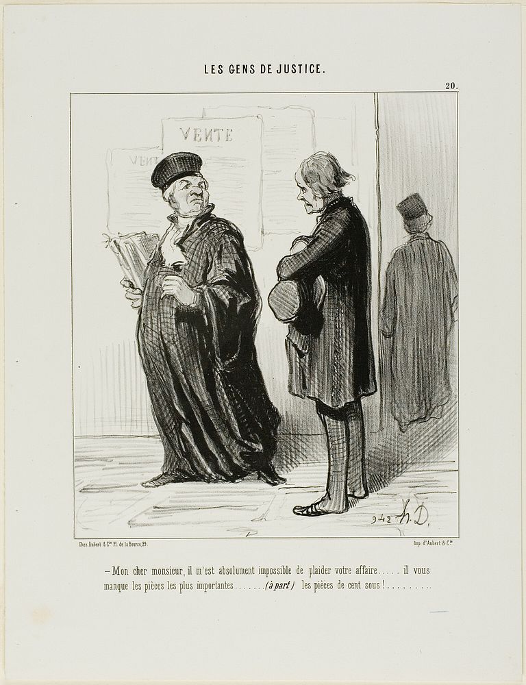 “My dear man... it is really quite impossible for me to take on your case.... you are missing the most important piece of…