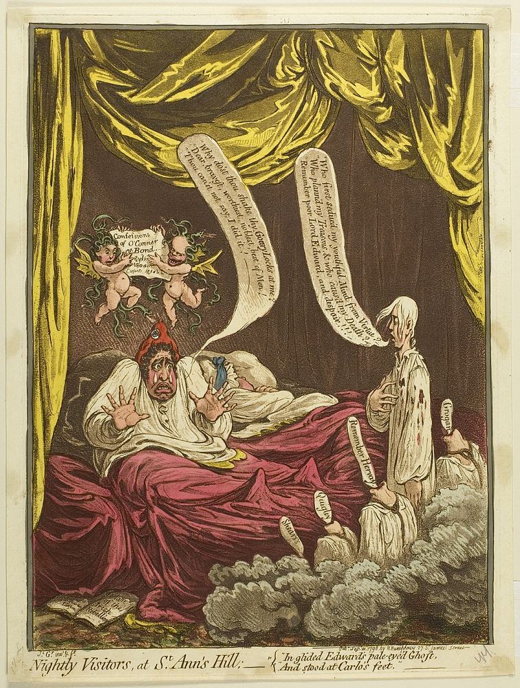 Nightly Visitors at St. Ann's Hill by James Gillray