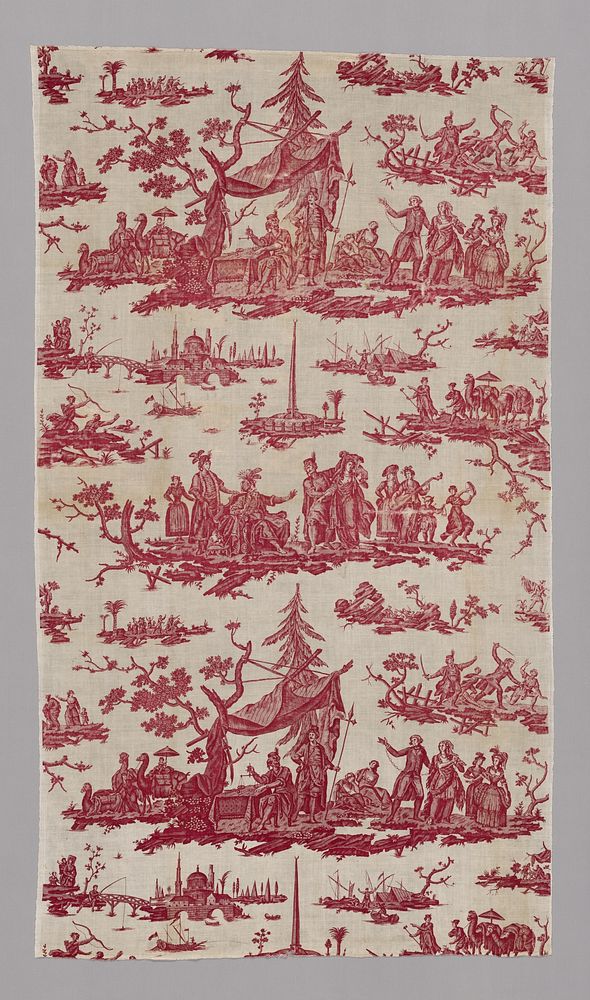 La Caravane du Caire (The Caravan from Cairo) (Furnishing Fabric) by Petitpierre et Cie. (Manufacturer)
