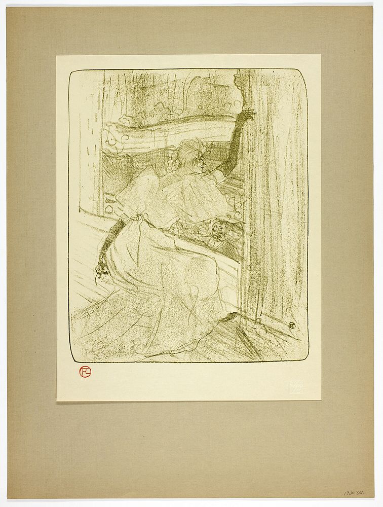 Taking a Bow, plate eight from Yvette Guilbert by Henri de Toulouse-Lautrec