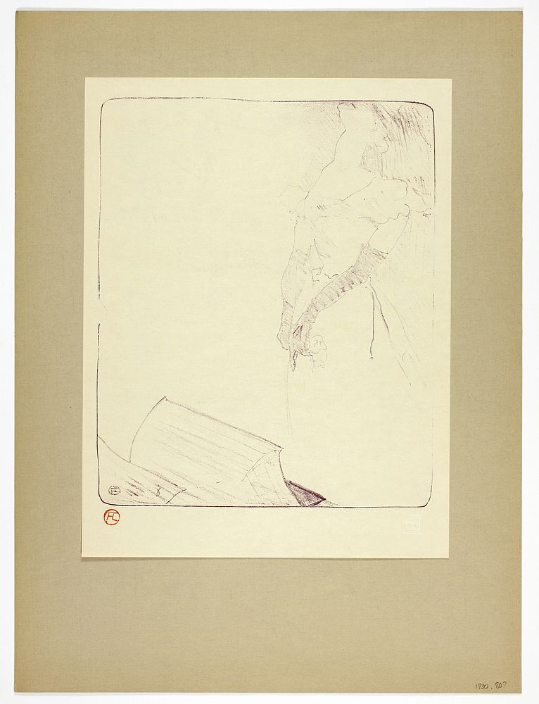 Frontispiece, from Yvette Guilbert by Henri de Toulouse-Lautrec