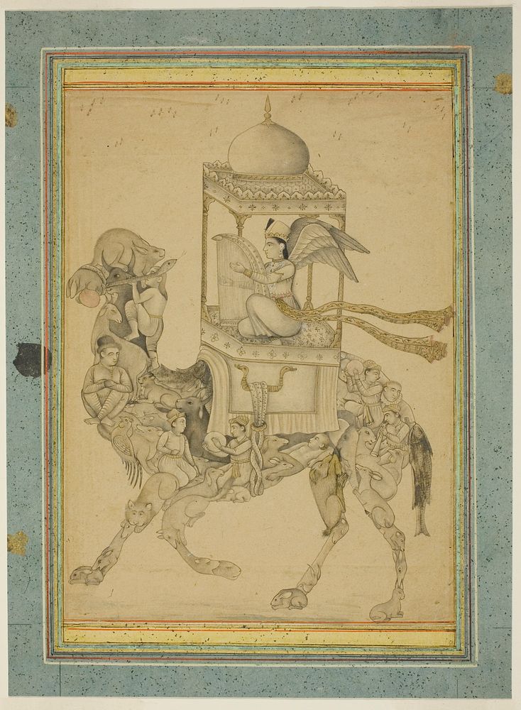 Angel (Peri) Riding a Composite Camel
