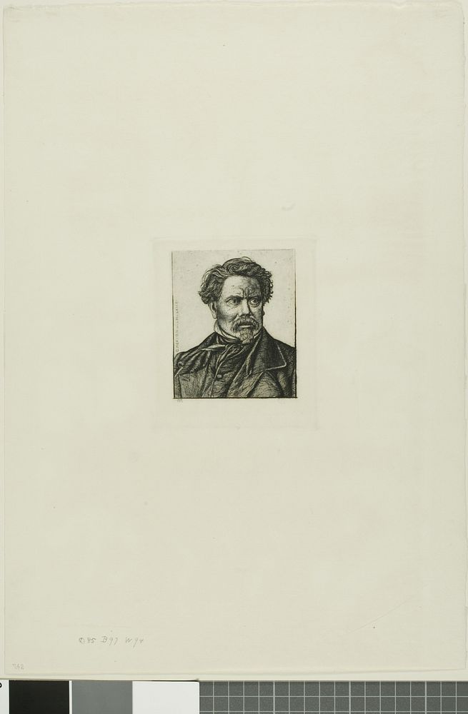 Portrait of Benjamin Fillon, Writer and Historian by Charles Meryon