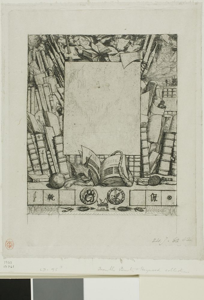 Design for a Frame for the Portrait of Armand Guéraud by Charles Meryon