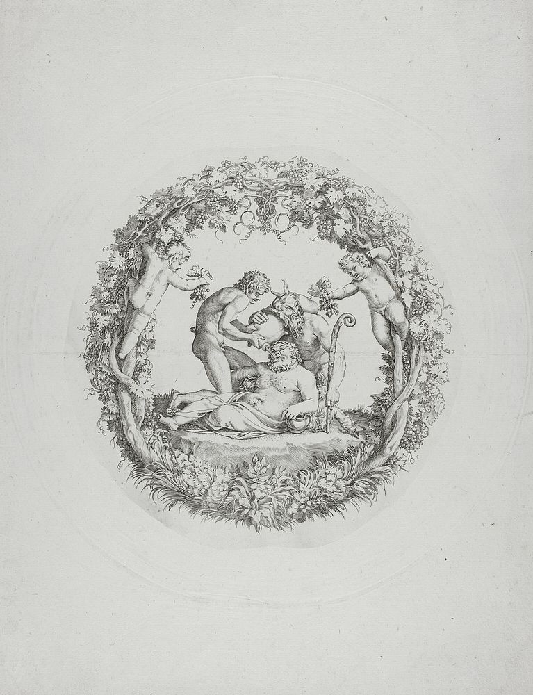 Drunken Silenus (the "Tazza Farnese") by Annibale Carracci