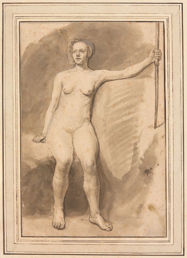 Seated Female Nude by Samuel van Hoogstraten