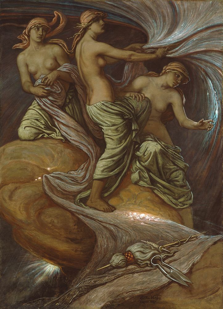 The Fates Gathering in the Stars by Elihu Vedder