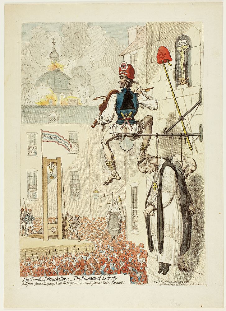 The Zenith of French Glory; The Pinnacle of Liberty by James Gillray