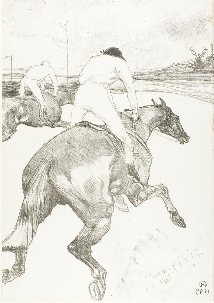 The Jockey by Henri de Toulouse-Lautrec