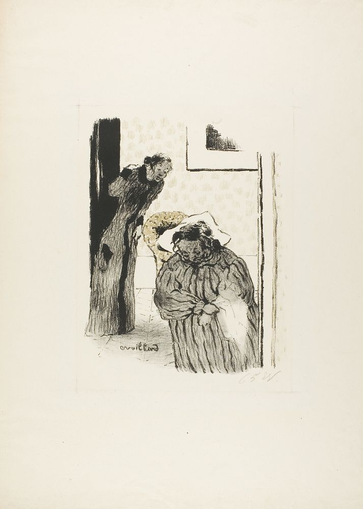 Siesta, from the first album of L'Estampe originale by Édouard Jean Vuillard
