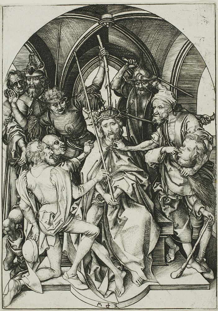 Christ Crowned With Thorns, from The Passion by Martin Schongauer