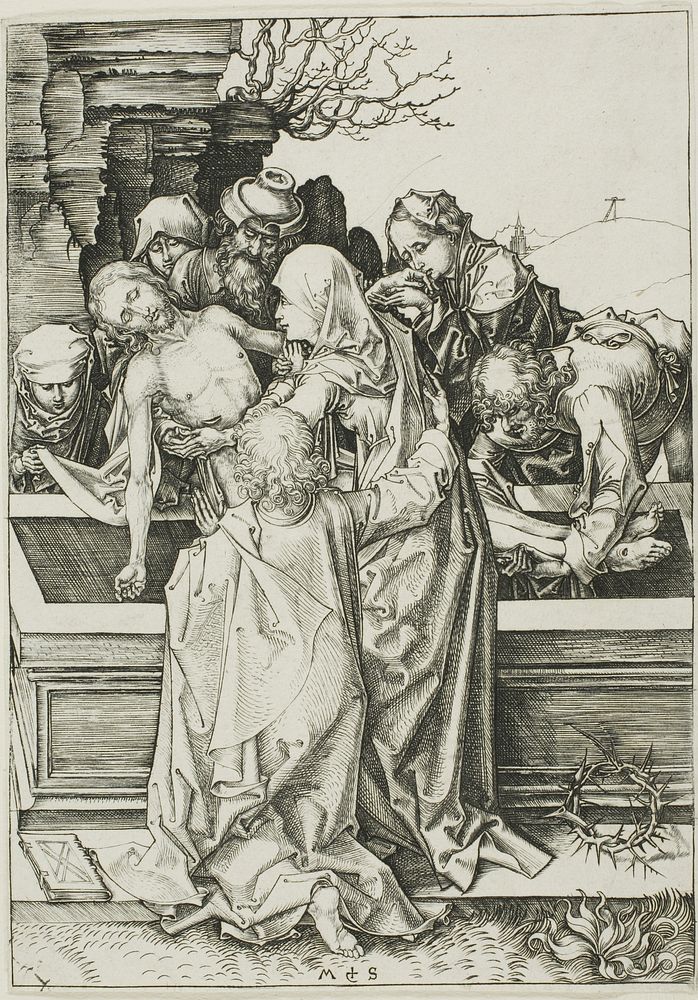 The Entombment by Martin Schongauer