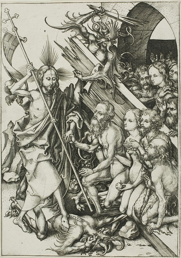 Christ in Limbo, from The Passion by Martin Schongauer
