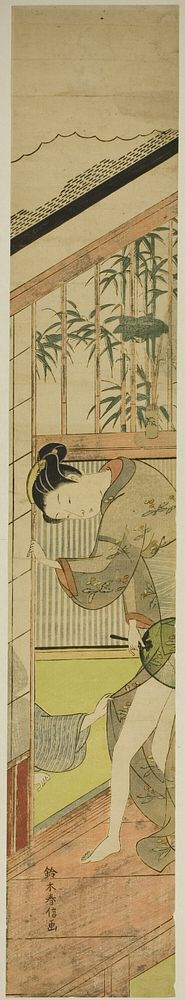 Man Pulling at a Woman's Kimono by Suzuki Harunobu